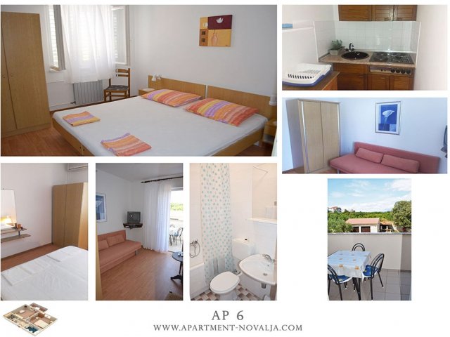 Apartmány Tomislav - Novalja AP4 (3+1)