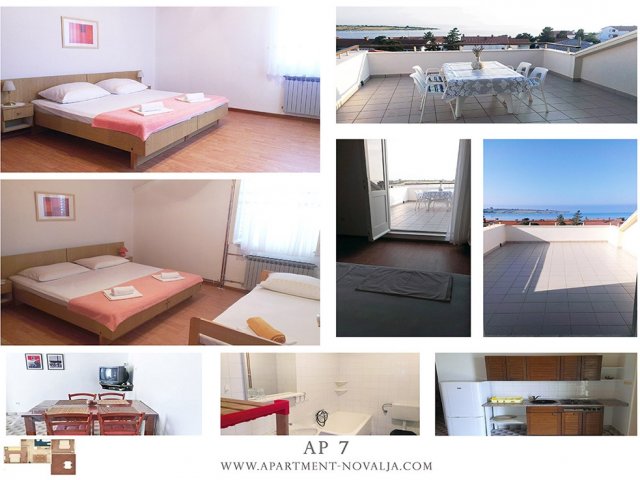 Apartmány Tomislav - Novalja AP7 (4+1)